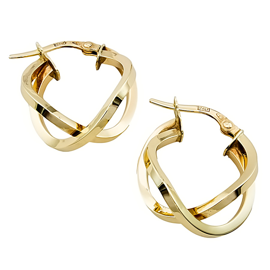 9ct Gold (Hollow) 1.6g Hoop Earrings